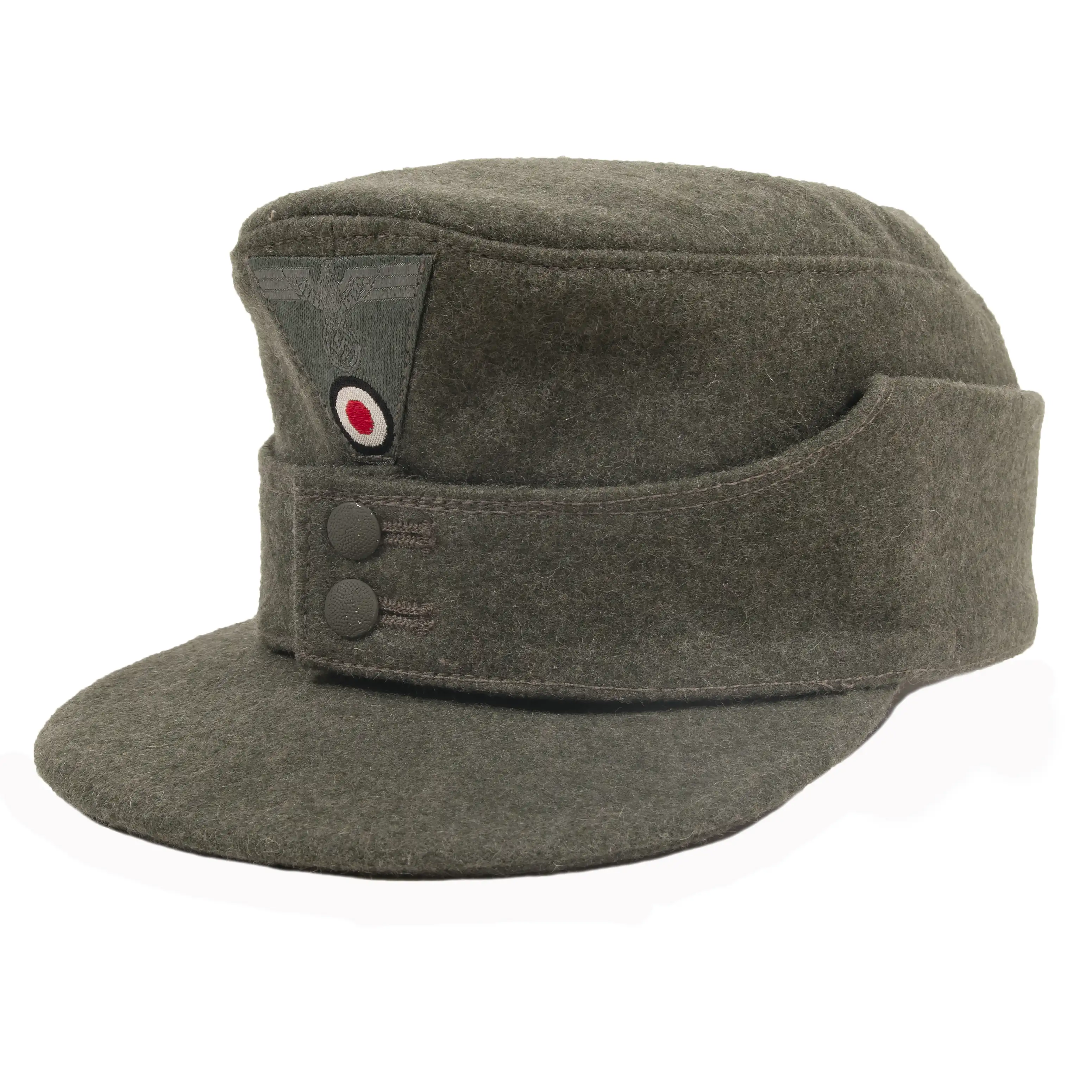 Texled Heer M43 Cap, original insignia